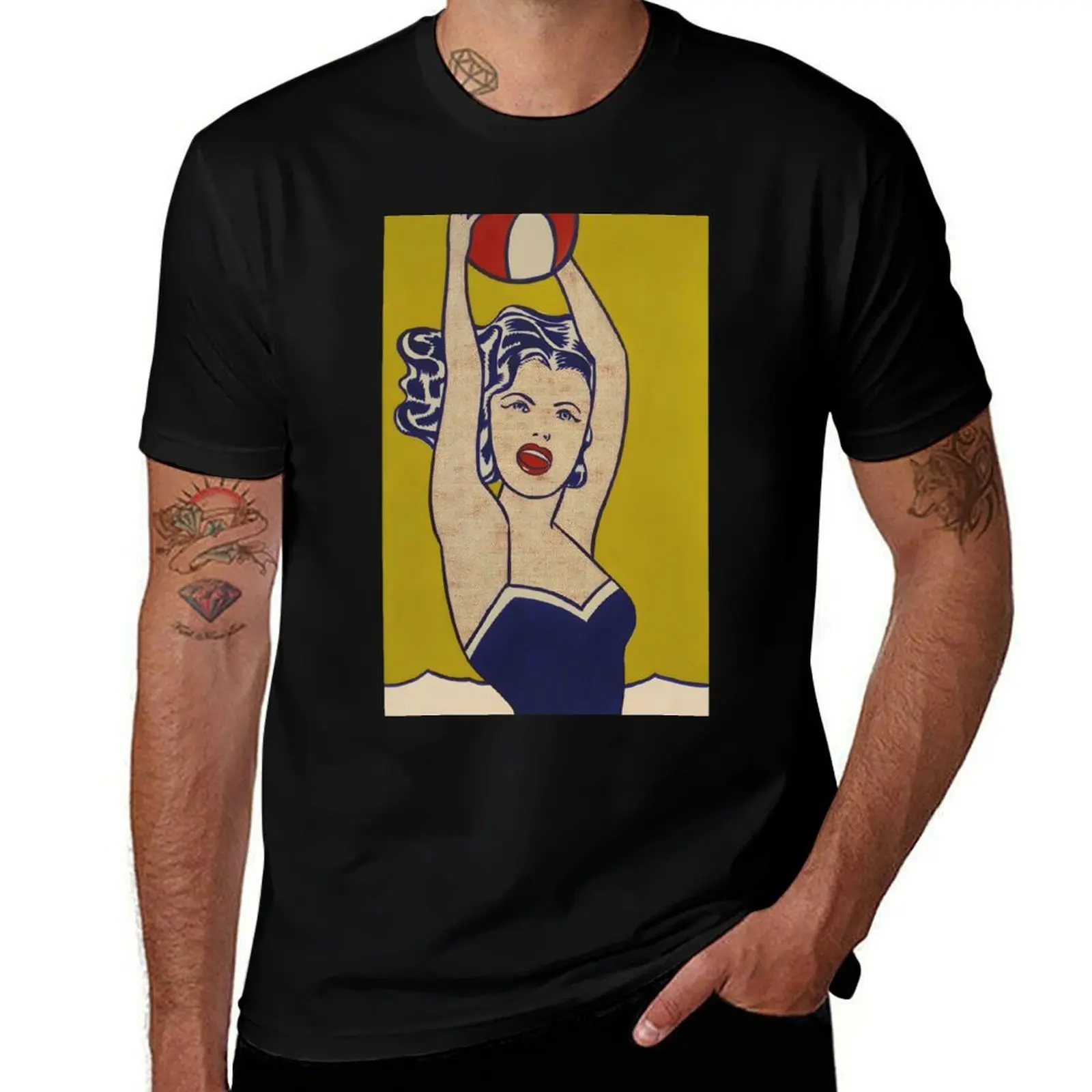 Roy Lichtenstein Girl with Ball 1961 T-Shirt croswit shirt man oversized graphic tee t shirts for men
Roy Lichtenstein Girl with Ball 1961 T-Shirt croswit shirt man oversized graphic tee t shirts for men