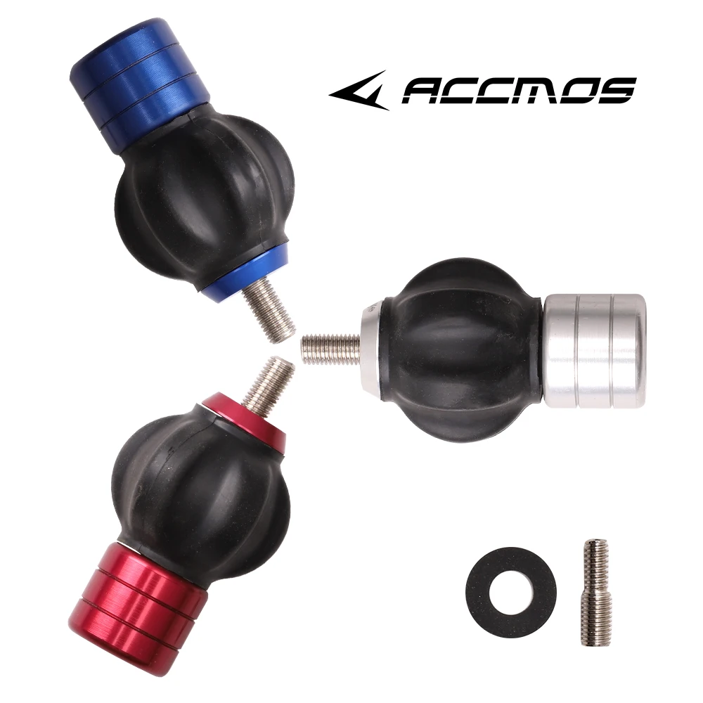LOKO Archery Stabilizer Ball Compound Bow Damper Shock Absorber Rubber/Aluminum Alloy Silencer Noise Reduction Hunting Accessory
LOKO Archery Stabilizer Ball Compound Bow Damper Shock Absorber Rubber/Aluminum Alloy Silencer Noise Reduction Hunting Accessory