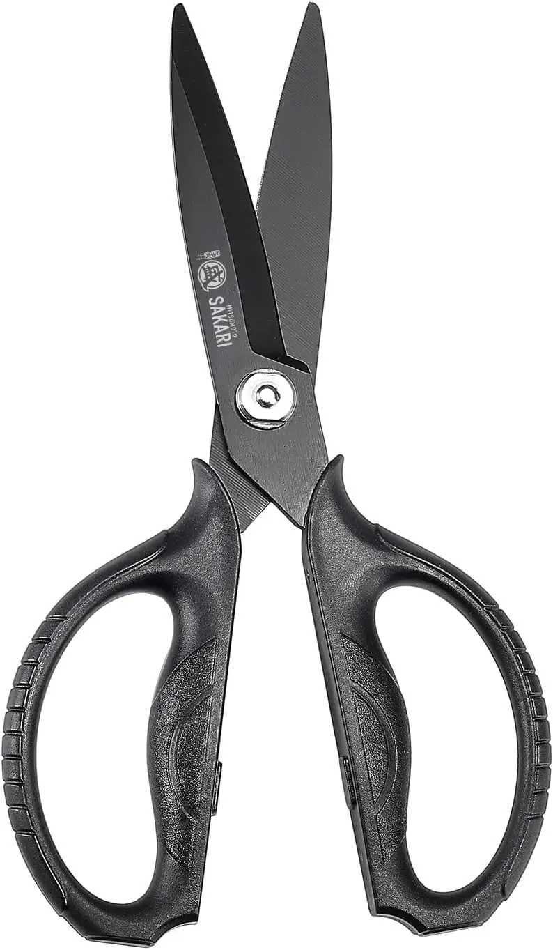 Japanese Kitchen Scissors, Heavy Duty Poultry Shears, Detachable Titanium Plated Stainless Steel Scissors for Meat, Chicken
Japanese Kitchen Scissors, Heavy Duty Poultry Shears, Detachable Titanium Plated Stainless Steel Scissors for Meat, Chicken