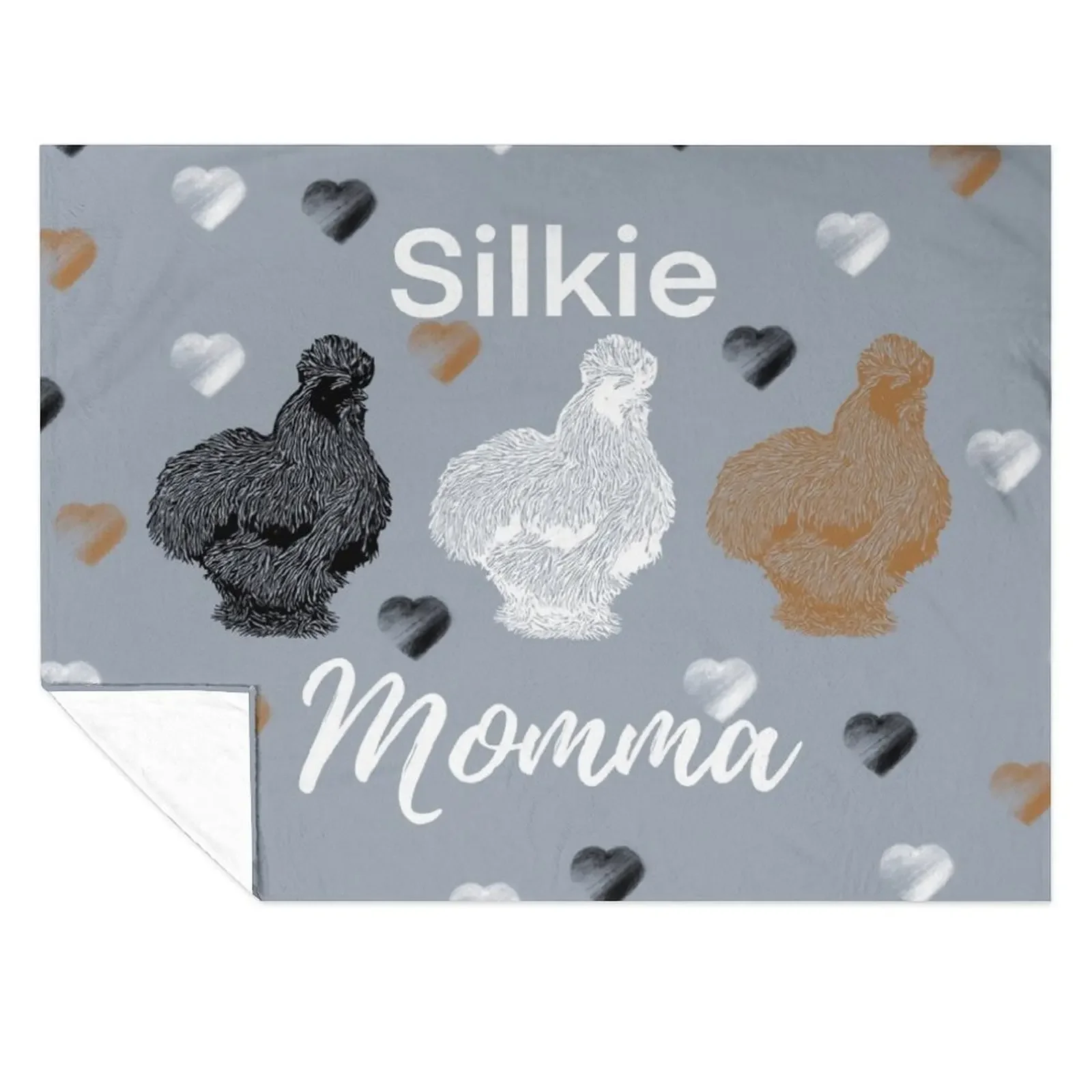 Silkie Momma Silkie Chicken Heart Prints with Black White and Buff Silkie Chickens Silkies Throw Blanket Designers Blankets
Silkie Momma Silkie Chicken Heart Prints with Black White and Buff Silkie Chickens Silkies Throw Blanket Designers Blankets