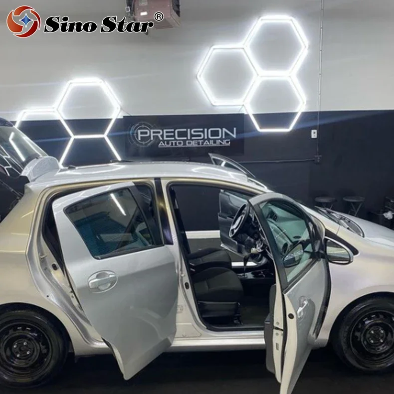 56.5cm Tube Honeycomb LED Car Detailing Ceiling Light with Border Hexagon Led Light for Auto Car Body Repair Workshop Gym
56.5cm Tube Honeycomb LED Car Detailing Ceiling Light with Border Hexagon Led Light for Auto Car Body Repair Workshop Gym
