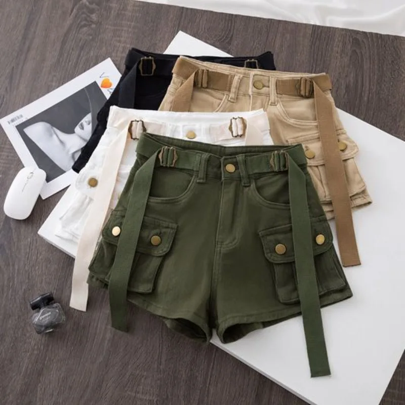 OCEANLOVE Denim Cargo Shorts Mujer Pockets Solid Spring Summer Hot Sexy Women Pants Korean Fashion Retro Pantalones Cortos
OCEANLOVE Denim Cargo Shorts Mujer Pockets Solid Spring Summer Hot Sexy Women Pants Korean Fashion Retro Pantalones Cortos