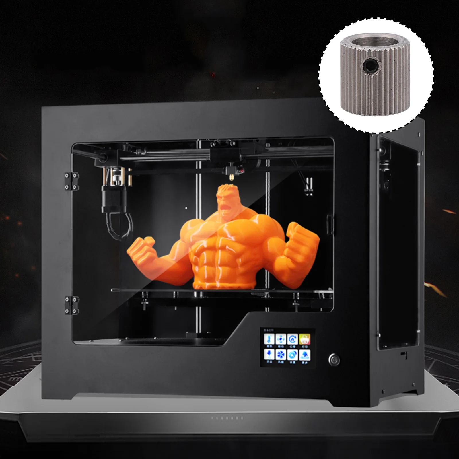 4 шт., 3D-печать, подающее колесо, редуктор, часть шестерни, аксессуар для принтера, экструдер, закаленная из нержавеющей стали
4 шт., 3D-печать, подающее колесо, редуктор, часть шестерни, аксессуар для принтера, экструдер, закаленная из нержавеющей стали