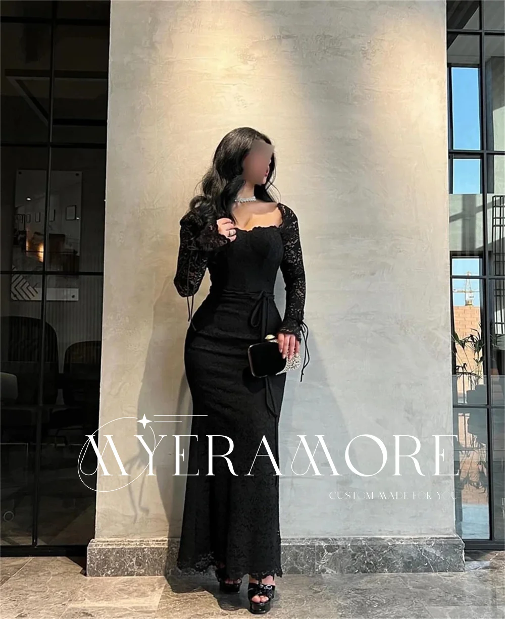 Elegant Evening Dresses Women Square Neck Lace Long Sleeve Prom Dress Formal Wedding Guest Dress Sexy Vintage Outfits Customized
Elegant Evening Dresses Women Square Neck Lace Long Sleeve Prom Dress Formal Wedding Guest Dress Sexy Vintage Outfits Customized