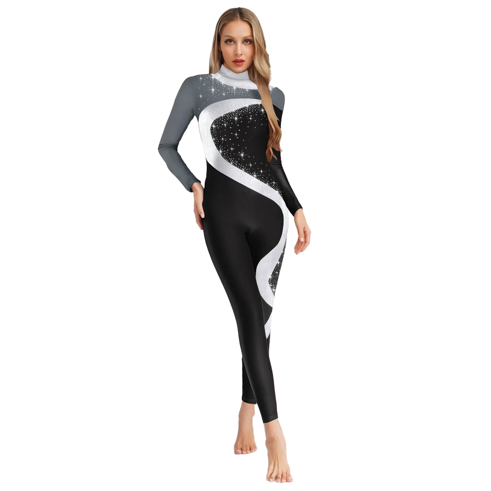 Women's Gymnastics Acrobatics Training Slim Fit Bodysuit Long Sleeve Back Hollow Out One Piece Jumpsuit Dance Skating Rompers
Women's Gymnastics Acrobatics Training Slim Fit Bodysuit Long Sleeve Back Hollow Out One Piece Jumpsuit Dance Skating Rompers