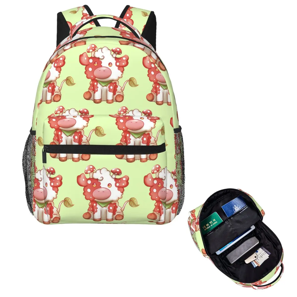 Cute Mushroom Cow Student Backpack School Bag Hiking Travel Daypack for Boys Girls Fashion Bookbag Shoulder Bags
Cute Mushroom Cow Student Backpack School Bag Hiking Travel Daypack for Boys Girls Fashion Bookbag Shoulder Bags