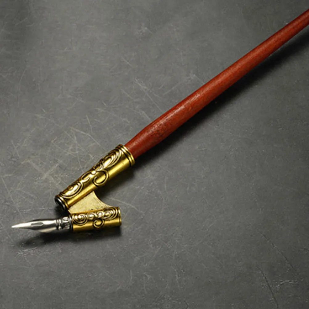 2Pcs Vintage Wooden Calligraphy Pen Holder Dip Pen Handle Dual Use Oblique Nib Holder for Calligraphy Practice Stationery
2Pcs Vintage Wooden Calligraphy Pen Holder Dip Pen Handle Dual Use Oblique Nib Holder for Calligraphy Practice Stationery