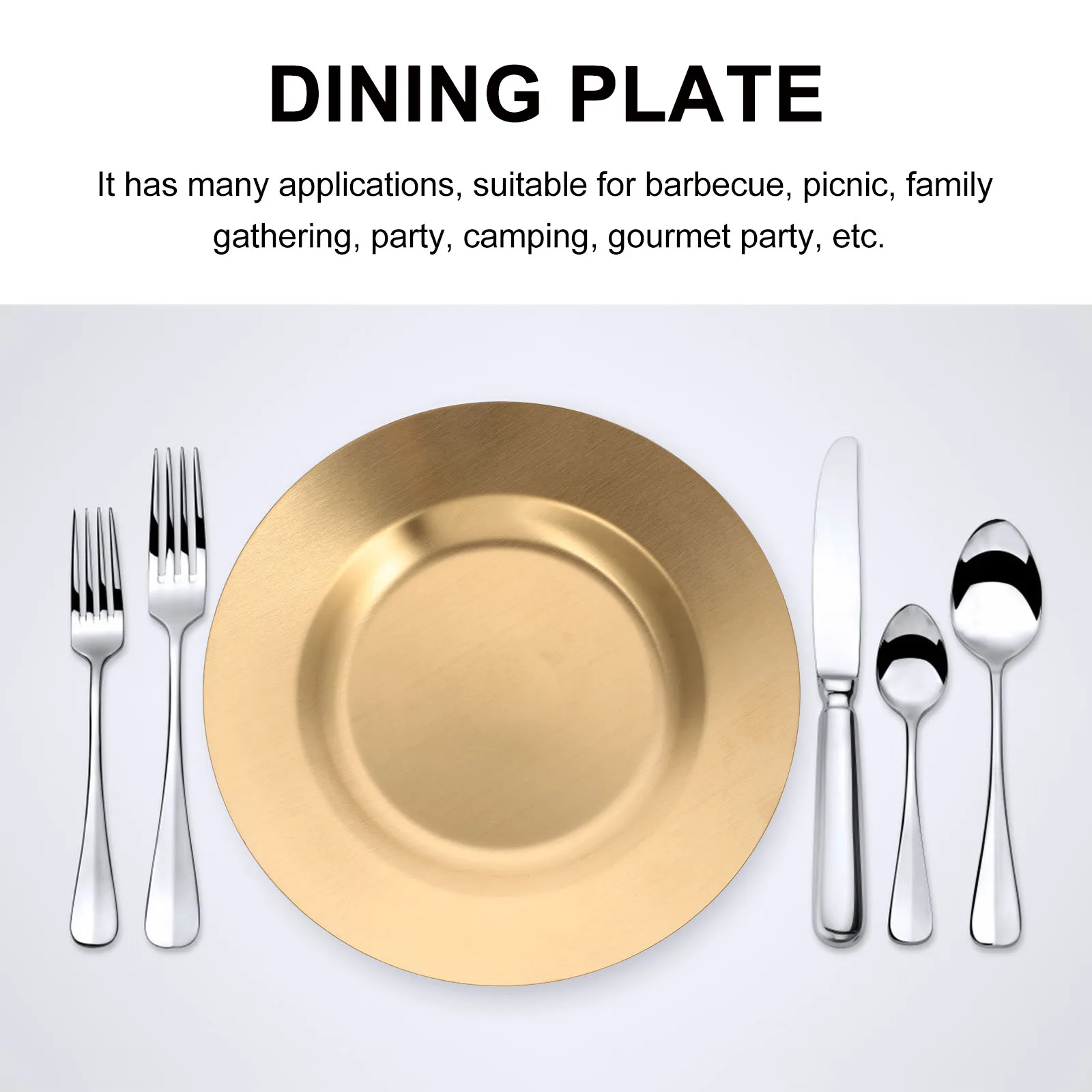 Stainless Steel Plate Food Serving Tray Simple Korean Style BBQ Griddle Restaurant Steak Dish Appetizer Dinner for Picnic
Stainless Steel Plate Food Serving Tray Simple Korean Style BBQ Griddle Restaurant Steak Dish Appetizer Dinner for Picnic