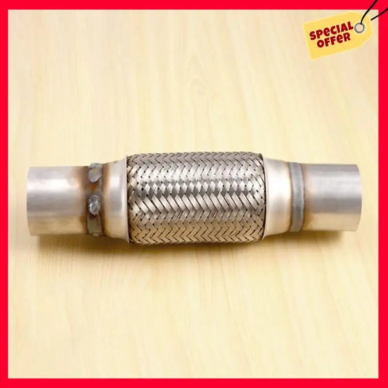 -A25M 2Piece Exhaust Flex Pipe Double Braid With Ends 10 Inch Long Stainless Steel 2 X 6 Inch
-A25M 2Piece Exhaust Flex Pipe Double Braid With Ends 10 Inch Long Stainless Steel 2 X 6 Inch