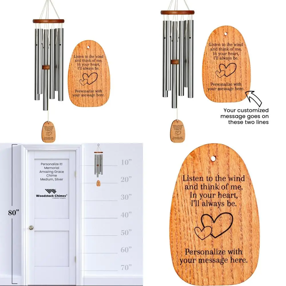 24-дюймовый уличный колокольчик среднего серебра - персонализированная потрясающая грация, садовый декор, подарок на память
24-дюймовый уличный колокольчик среднего серебра - персонализированная потрясающая грация, садовый декор, подарок на память