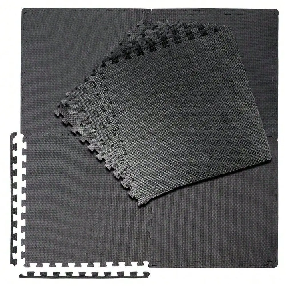 Exercise Mat In EVA Interlocking Foam Floor Tiles For Home Gym Black
Exercise Mat In EVA Interlocking Foam Floor Tiles For Home Gym Black