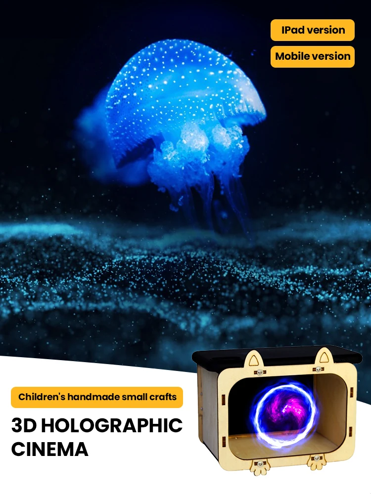 3D голографический кинопроектор, TV проектор, научный эксперимент, материалы ручной работы для детей и учеников
3D голографический кинопроектор, TV проектор, научный эксперимент, материалы ручной работы для детей и учеников