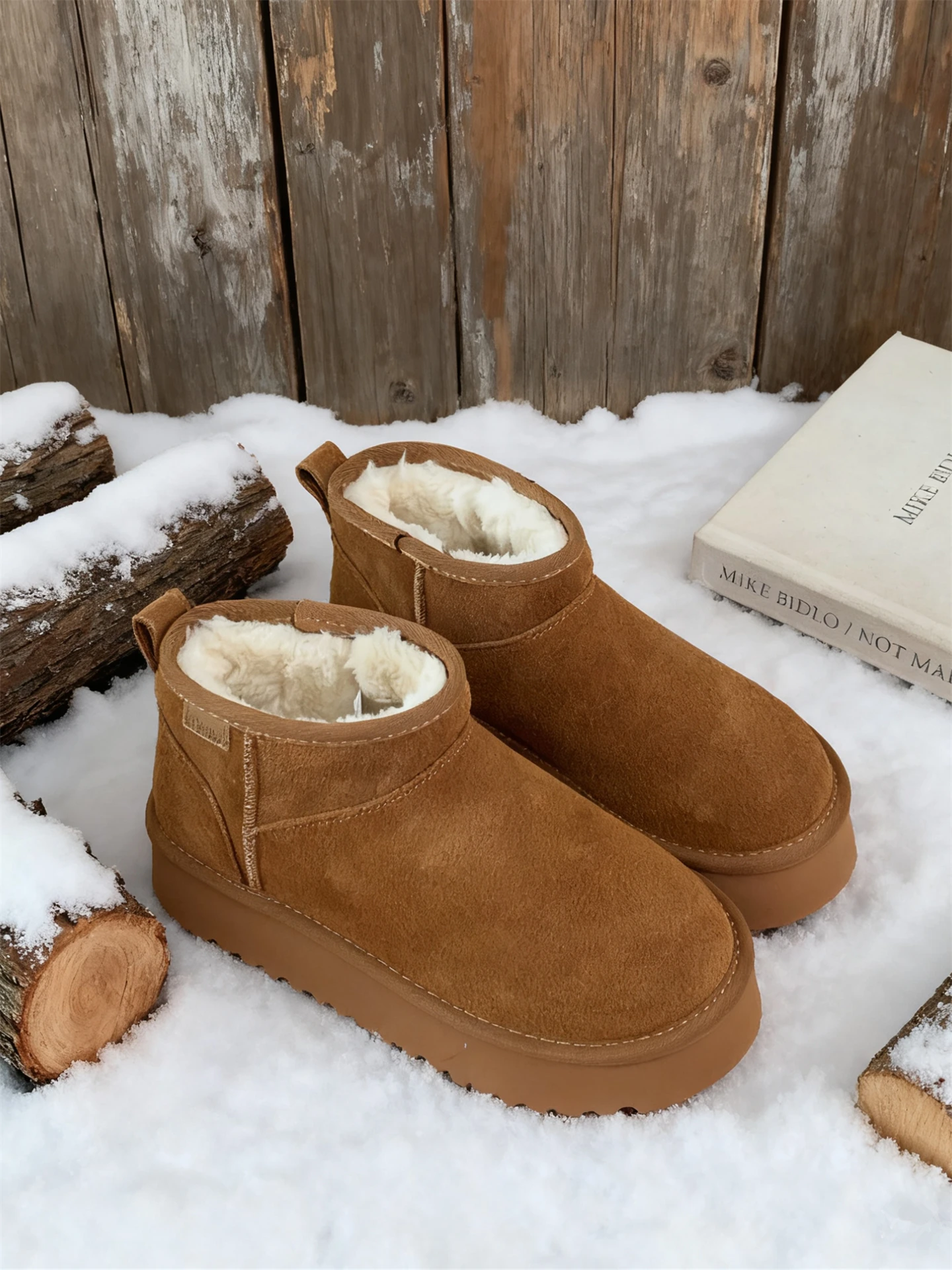 Women's Outdoor Thick Bottom Snow Boots Anti-slip Winter Real Cowhide Wool Insole Fashion Short Boots Cotton Shoes
Women's Outdoor Thick Bottom Snow Boots Anti-slip Winter Real Cowhide Wool Insole Fashion Short Boots Cotton Shoes