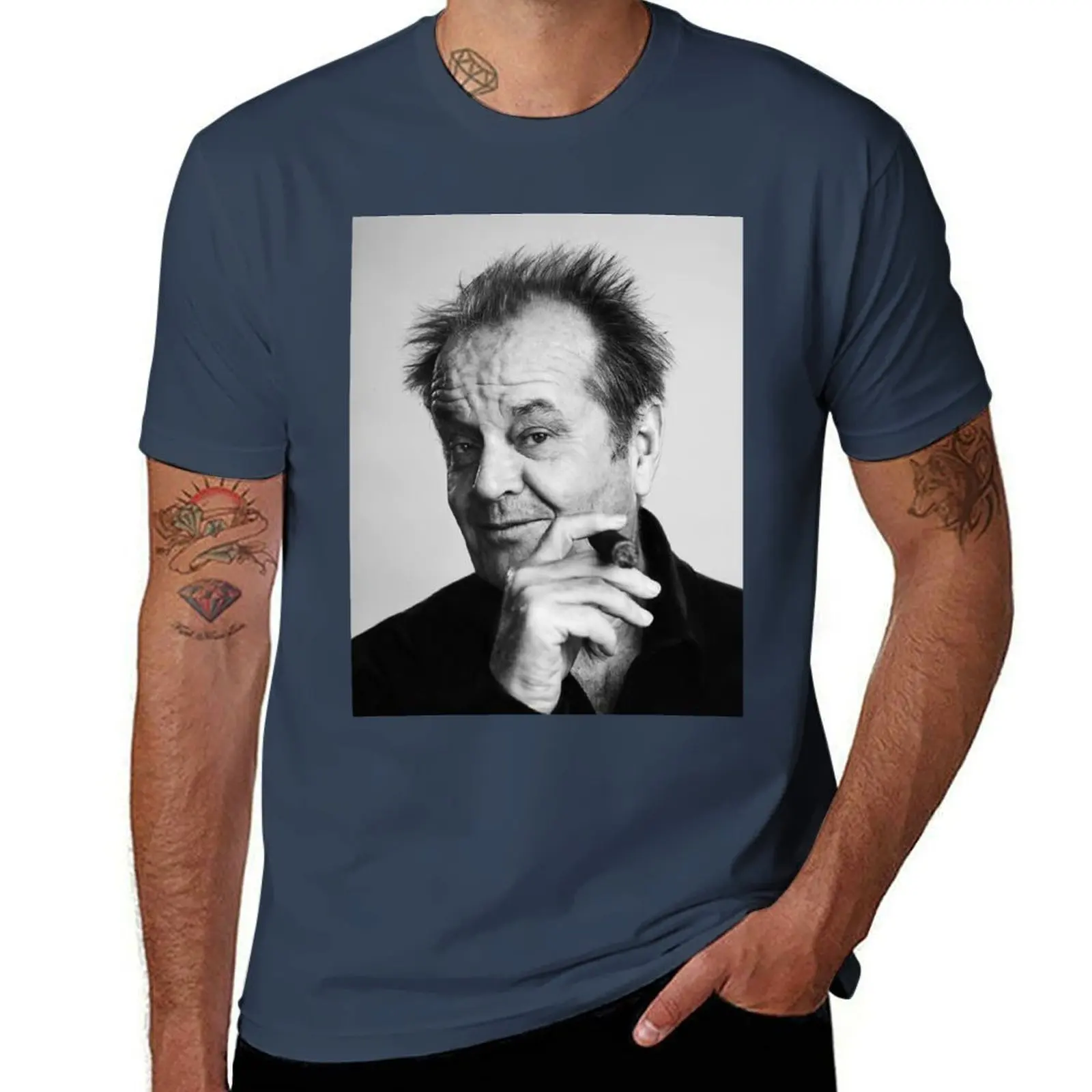 Black and Nicholson, Cigar, White Photography Jack T-Shirt Daily Wear Print T-Shirt
Black and Nicholson, Cigar, White Photography Jack T-Shirt Daily Wear Print T-Shirt