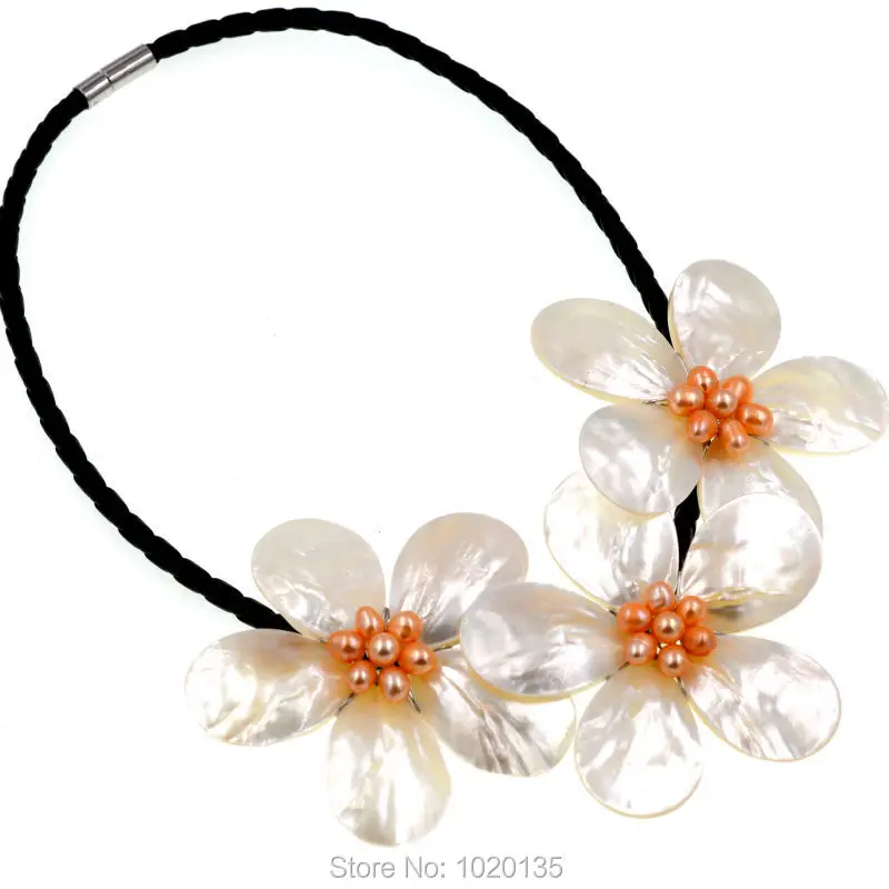 white shell drop flower and orange freshwater pearl necklace 80mm 18inch gift wholesale beads big flower
white shell drop flower and orange freshwater pearl necklace 80mm 18inch gift wholesale beads big flower