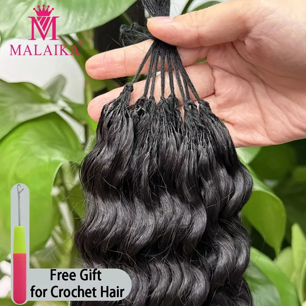 Вязаные крючком человеческие волосы с перьями, предварительно разделенные глубокие волны, натуральные черные настоящие пучки человеческих волос 16-24 дюйма для чернокожих женщин
Вязаные крючком человеческие волосы с перьями, предварительно разделенные глубокие волны, натуральные черные настоящие пучки человеческих волос 16-24 дюйма для чернокожих женщин