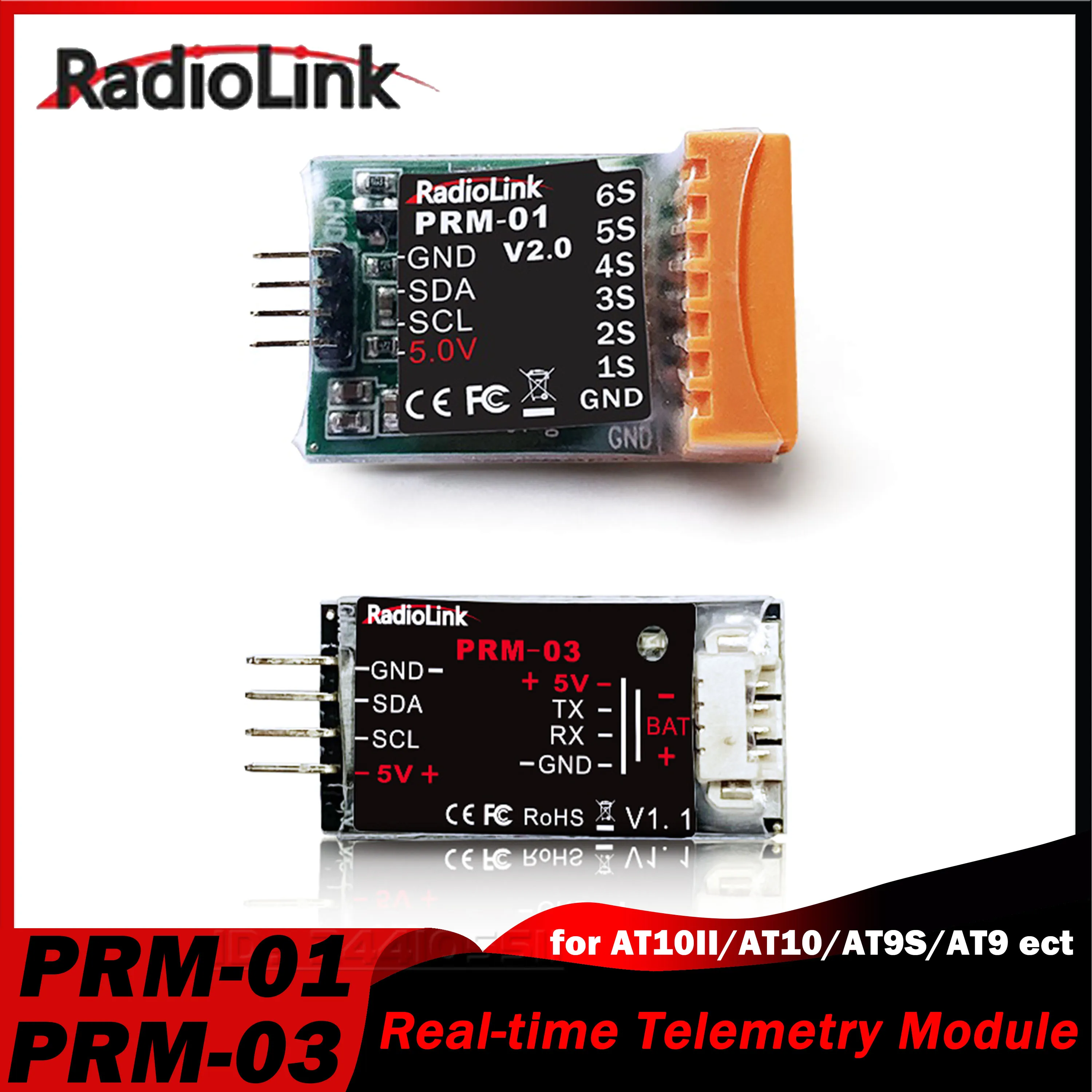 Radiolink PRM-01 PRM-03 Real-time Information Voltage Telemetry Module for R12DS R9DS Receiver AT10II/AT10/AT9S Pro/AT9S/AT9 Toy
Radiolink PRM-01 PRM-03 Real-time Information Voltage Telemetry Module for R12DS R9DS Receiver AT10II/AT10/AT9S Pro/AT9S/AT9 Toy