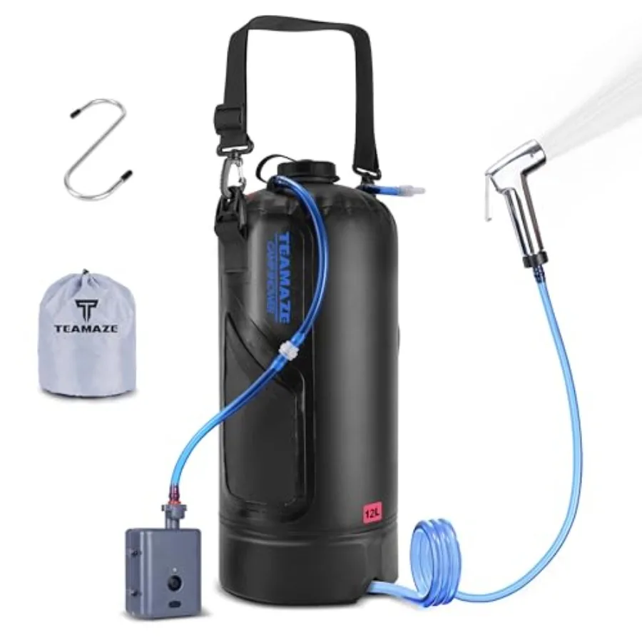 Camping Shower, 12L Portable Camp Shower Bag with Upgraded Screw Lid, Auto Pressure Pump, Solar Shower, Camping Shower Head for
Camping Shower, 12L Portable Camp Shower Bag with Upgraded Screw Lid, Auto Pressure Pump, Solar Shower, Camping Shower Head for