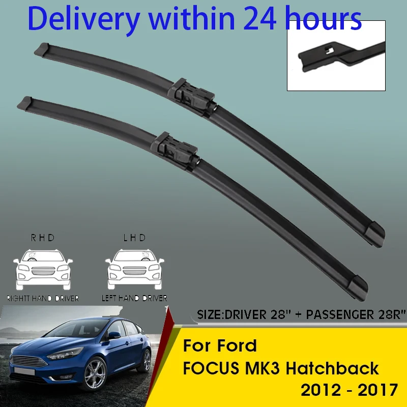 Car Wiper Blades For Ford FOCUS MK3 Hatchback 2012-2017 Windshield Windscreen Front Window Blades 28"+28R" Car Accessories
Car Wiper Blades For Ford FOCUS MK3 Hatchback 2012-2017 Windshield Windscreen Front Window Blades 28"+28R" Car Accessories