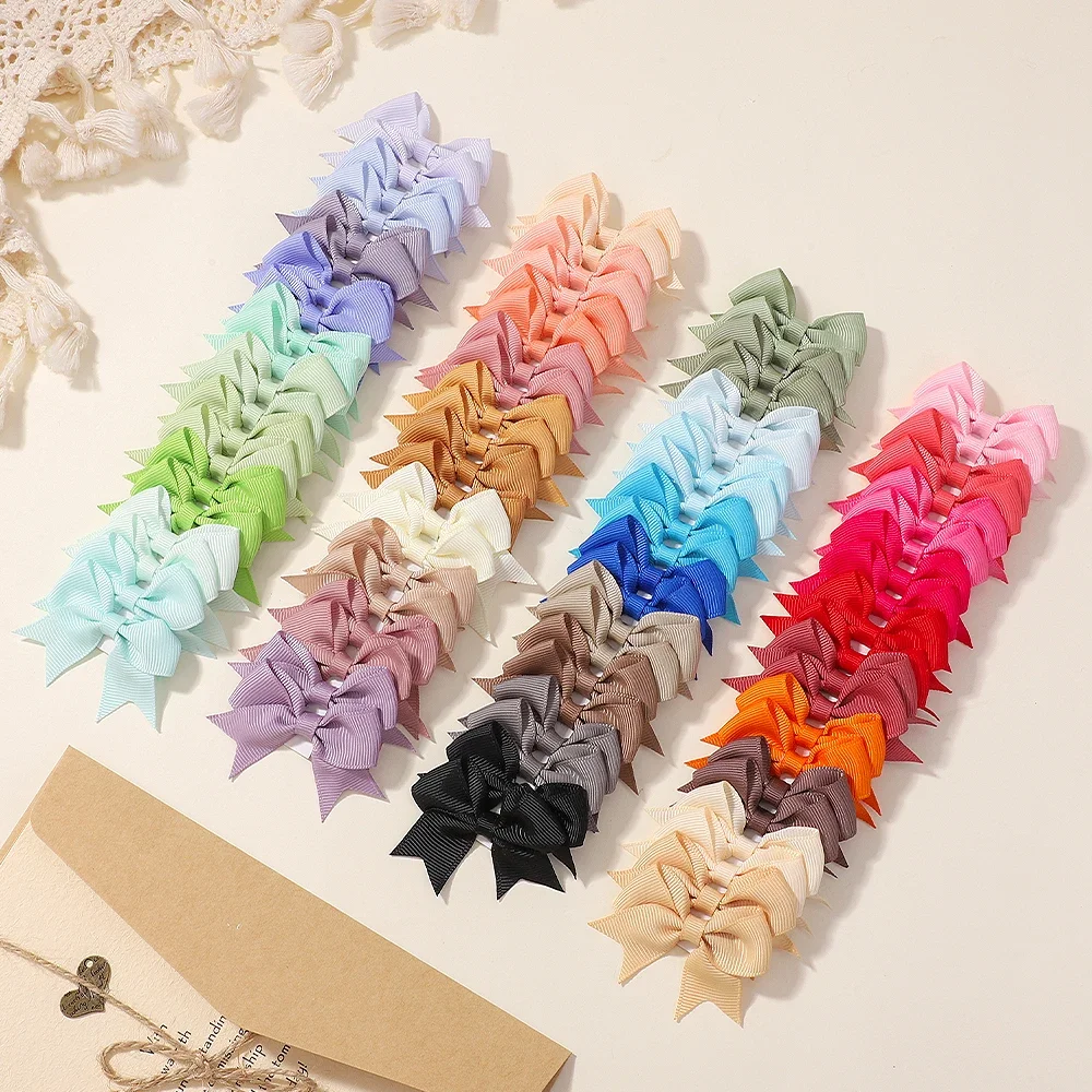 40/60Pcs 2'' Grosgrain Ribbon Mini Bows Hair Clips Set for Baby Girls Sweet Princess Hairpins Barrettes Kids Hair Accessories
40/60Pcs 2'' Grosgrain Ribbon Mini Bows Hair Clips Set for Baby Girls Sweet Princess Hairpins Barrettes Kids Hair Accessories