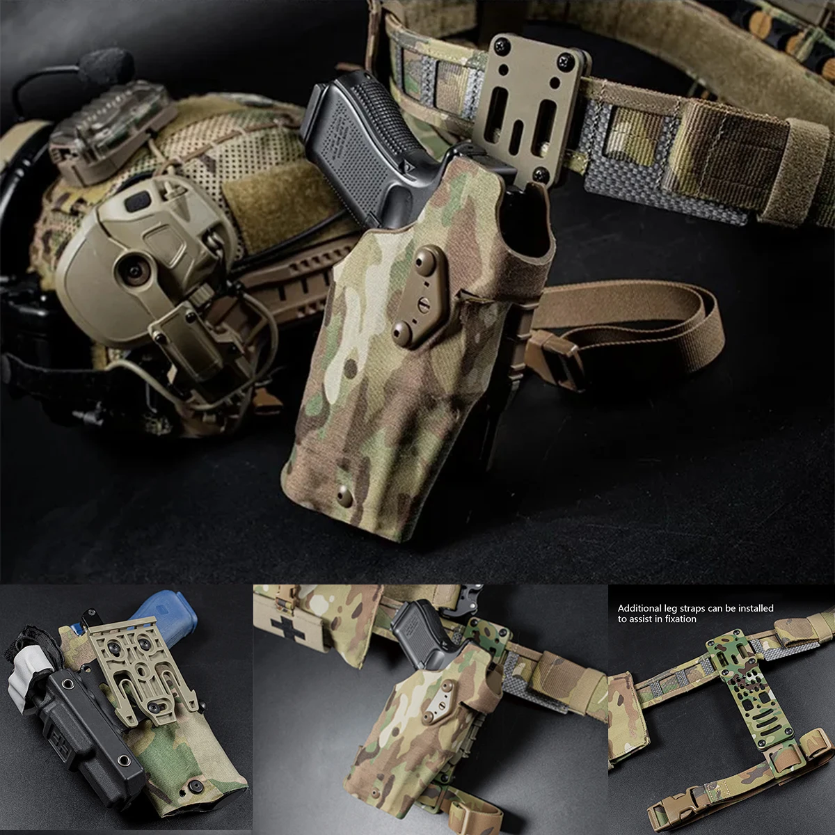6354DO Glock 17 Holster For X300U-A QLS Adapter Leg Shroud Drop MHA Leg Strap Kit LSK 3-Hole Holster NCPE Negative Cant Plate
6354DO Glock 17 Holster For X300U-A QLS Adapter Leg Shroud Drop MHA Leg Strap Kit LSK 3-Hole Holster NCPE Negative Cant Plate