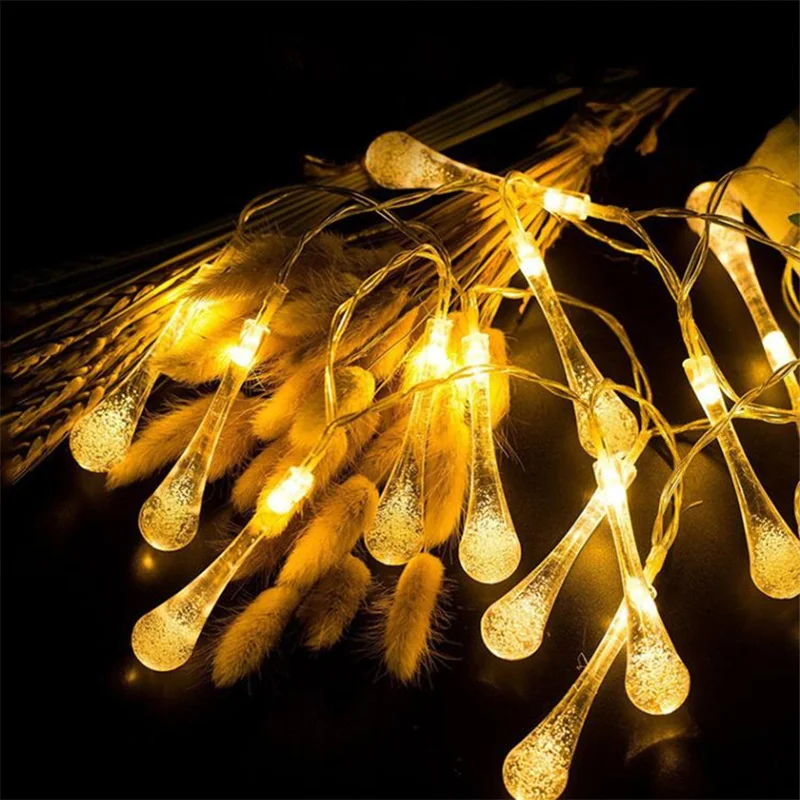 Holiday Lights LEDs Fairy String Light Waterdrop Bubble Ball Wedding Garland Lamp Christmas Home Room Party Garden Decoration
Holiday Lights LEDs Fairy String Light Waterdrop Bubble Ball Wedding Garland Lamp Christmas Home Room Party Garden Decoration