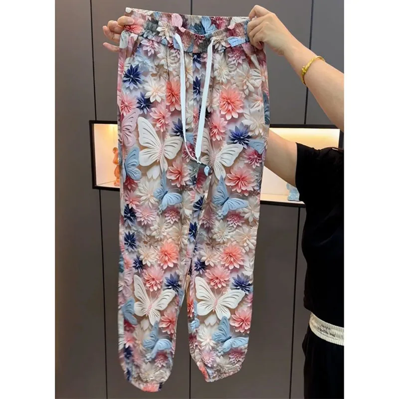 2025 Women High Waist Casual Long Pants Korean Ladies Ice Silk Quick Drying Pantalons Summer Femme Large Size 4XL Thin Trousers
2025 Women High Waist Casual Long Pants Korean Ladies Ice Silk Quick Drying Pantalons Summer Femme Large Size 4XL Thin Trousers