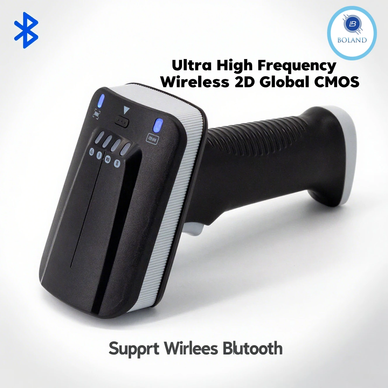 Boland W10 Handheld Wirelress Barcode Scanner Bluetooth 1D/2D QR Bar Code Reader PDF417 Barcode Scanner for IOS Android IPAD