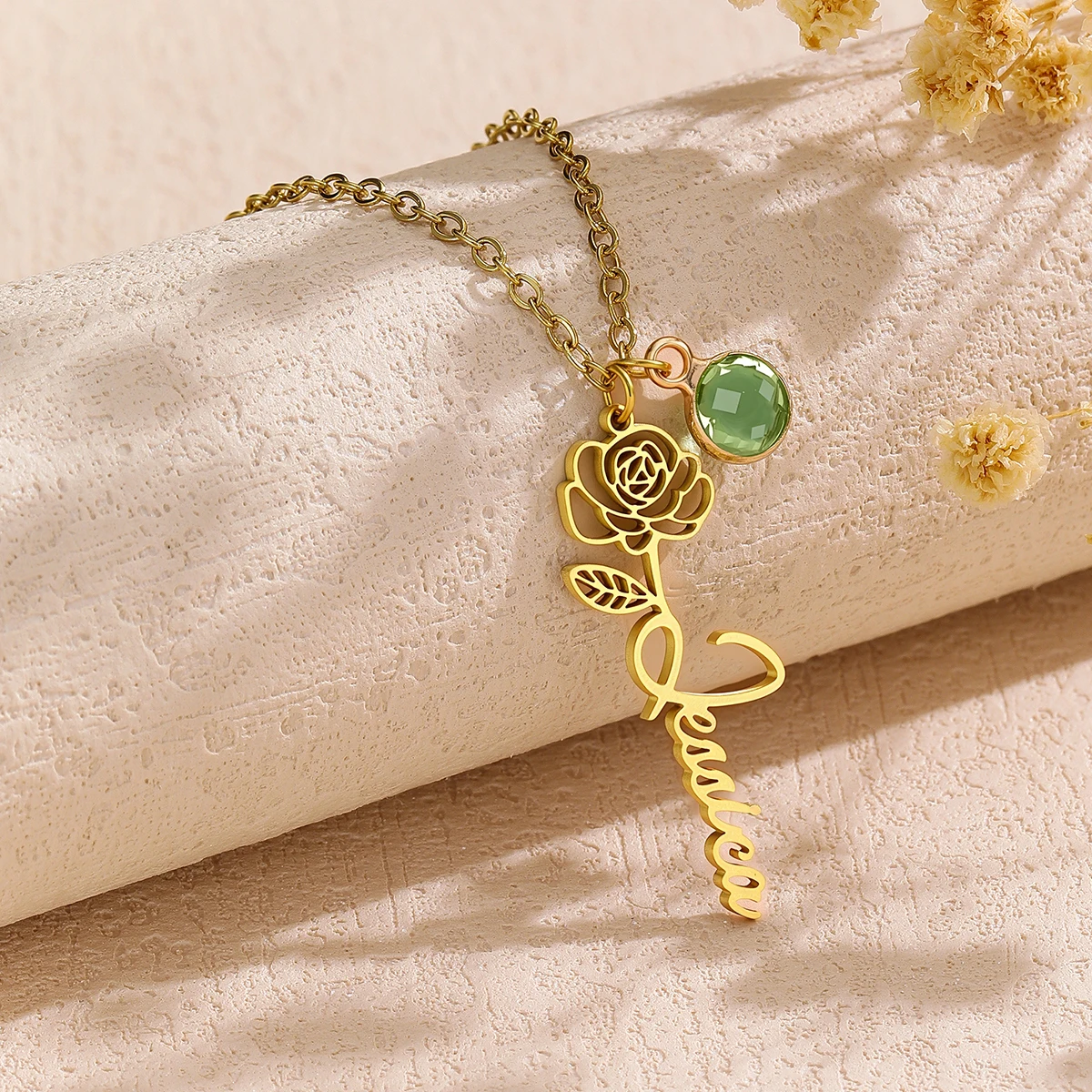 Personalized Name Necklace with Birth Flower and Birthstone Mothers Day Gift Custom Necklaces Jewelry Anniversary Gift for Wife
Personalized Name Necklace with Birth Flower and Birthstone Mothers Day Gift Custom Necklaces Jewelry Anniversary Gift for Wife