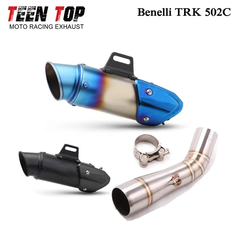 Slip-on Exhaust For Benelli TRK502C 502C Exhaust 2019~2021 Motorcycle Exhaust Muffler Elbow 51mm Pitbike Escape Moto Silencieux
Slip-on Exhaust For Benelli TRK502C 502C Exhaust 2019~2021 Motorcycle Exhaust Muffler Elbow 51mm Pitbike Escape Moto Silencieux