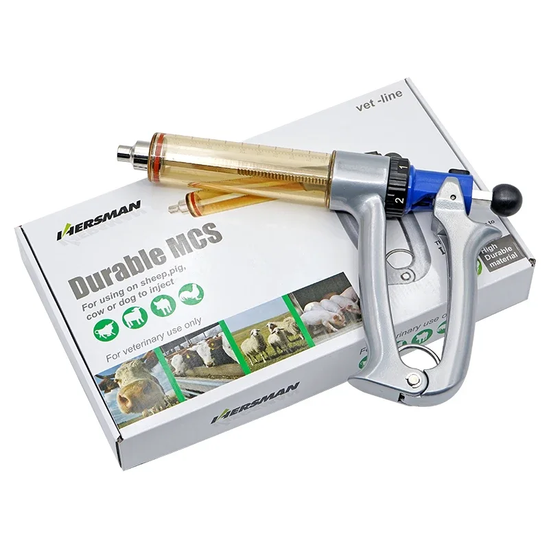 25ml/50ml Adjustable Continuous Syringe Vaccine Injector Semi-Automatic Scale Needle Tube Veterinary Chicken Sheep Horse Special
25ml/50ml Adjustable Continuous Syringe Vaccine Injector Semi-Automatic Scale Needle Tube Veterinary Chicken Sheep Horse Special