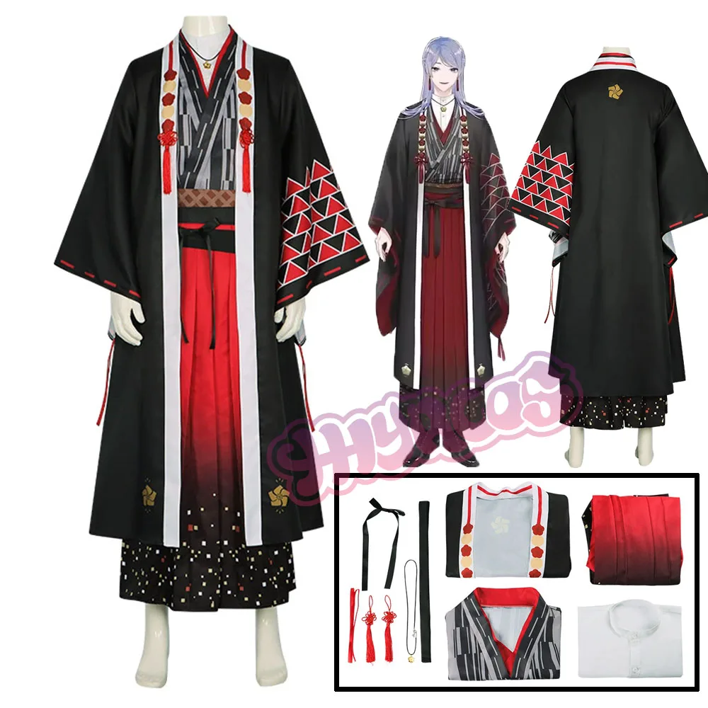 Anime Virtual YouTuber VTuber Genzuki Tojiro Cosplay Costume Nijisanji Japanese Kimono Haori Man Woman Halloween Party Suit
Anime Virtual YouTuber VTuber Genzuki Tojiro Cosplay Costume Nijisanji Japanese Kimono Haori Man Woman Halloween Party Suit