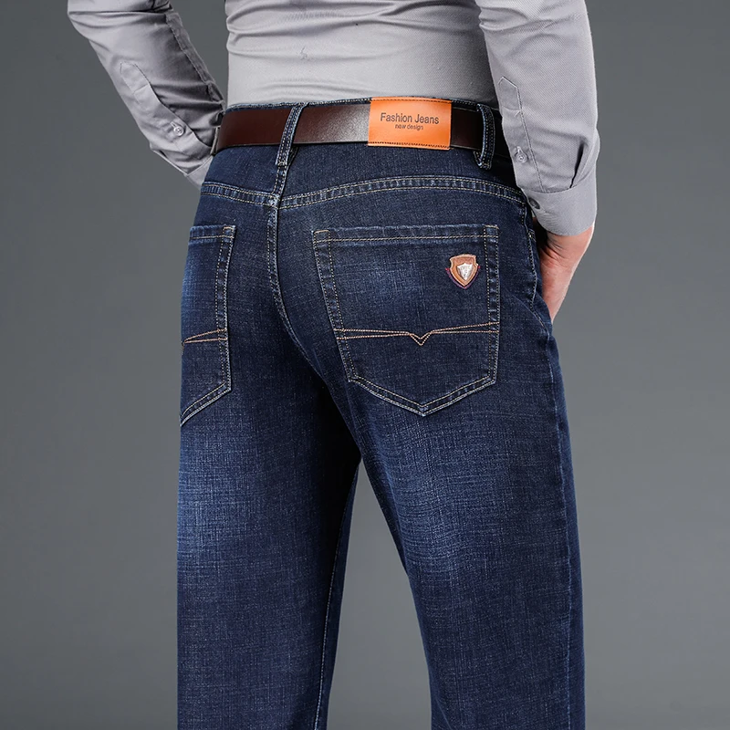 Mens Mid-Aged Spring Autumn Stretch Denim Jeans Mid-High Waist Business Casual Fit Dad Pants Long Denim Pants Casual Men's
Mens Mid-Aged Spring Autumn Stretch Denim Jeans Mid-High Waist Business Casual Fit Dad Pants Long Denim Pants Casual Men's