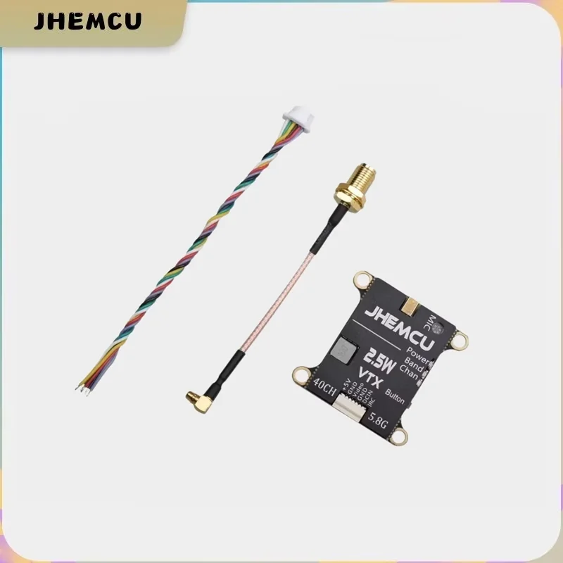 JHEMCU Новый 2,5 Вт VTX 5,8G 40CH Регулируемый передатчик FPV Встроенный микрофон Радиатор 2-6S 30X30 мм RC Самолет FPV Дальний радиус действия
JHEMCU Новый 2,5 Вт VTX 5,8G 40CH Регулируемый передатчик FPV Встроенный микрофон Радиатор 2-6S 30X30 мм RC Самолет FPV Дальний радиус действия