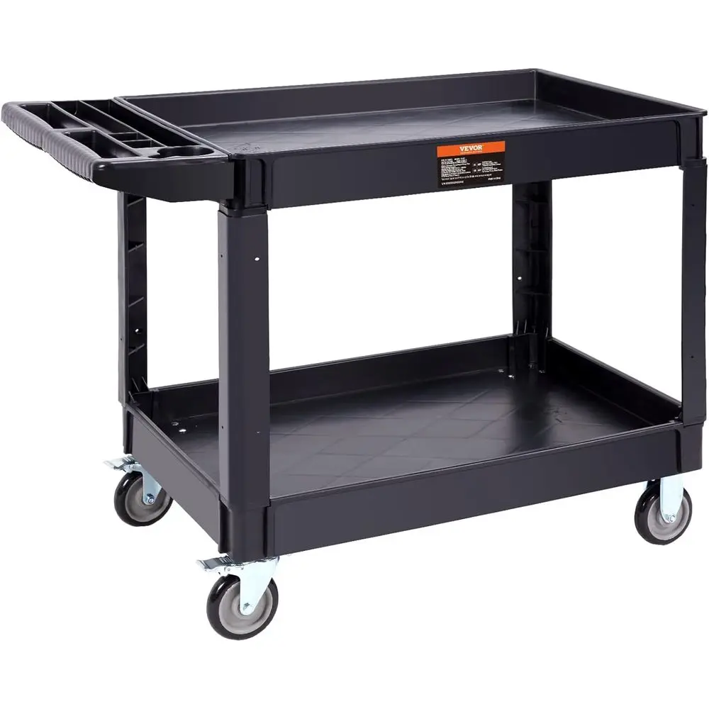 Utility rvice Cart, 2 Sel550LS eavy Duty Plastic Rolling Utility Cart wit360° Swivel Weels (2 witrakes), LarLipped Sel, Ergonomi
Utility rvice Cart, 2 Sel550LS eavy Duty Plastic Rolling Utility Cart wit360° Swivel Weels (2 witrakes), LarLipped Sel, Ergonomi