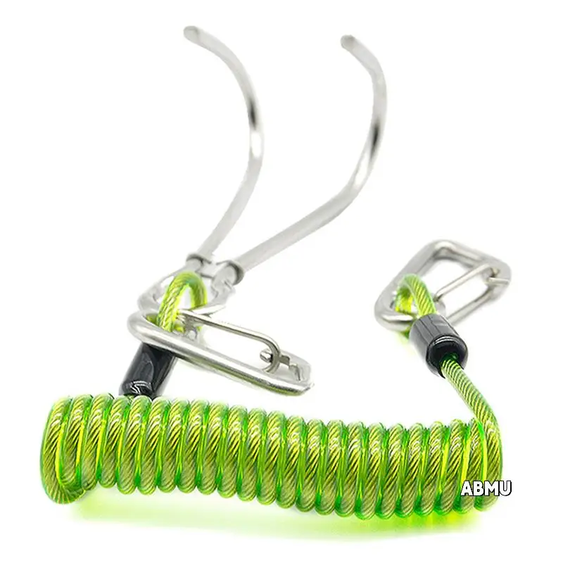 2X Double Head Dive Reef Rafting Hook Stainless Steel Reef Hook Spiral Coil Spring Cord Dive Safety Accessory - Green
2X Double Head Dive Reef Rafting Hook Stainless Steel Reef Hook Spiral Coil Spring Cord Dive Safety Accessory - Green