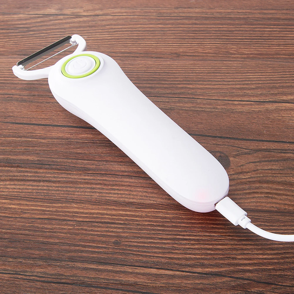 Mini Electric Peeler with 3 Cutter Heads Vegetable Cutter Peeler USB Rechargeable Safety Lightweight for Sweet Potatoes Tomatoes
Mini Electric Peeler with 3 Cutter Heads Vegetable Cutter Peeler USB Rechargeable Safety Lightweight for Sweet Potatoes Tomatoes
