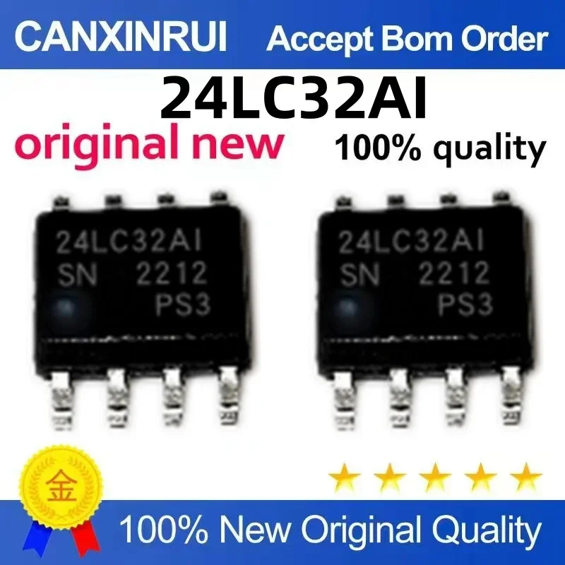 (5-100 pieces) New stock 24LC32AI 24LC32A1 PIC24LC32A-I/SN SOP-8
(5-100 pieces) New stock 24LC32AI 24LC32A1 PIC24LC32A-I/SN SOP-8