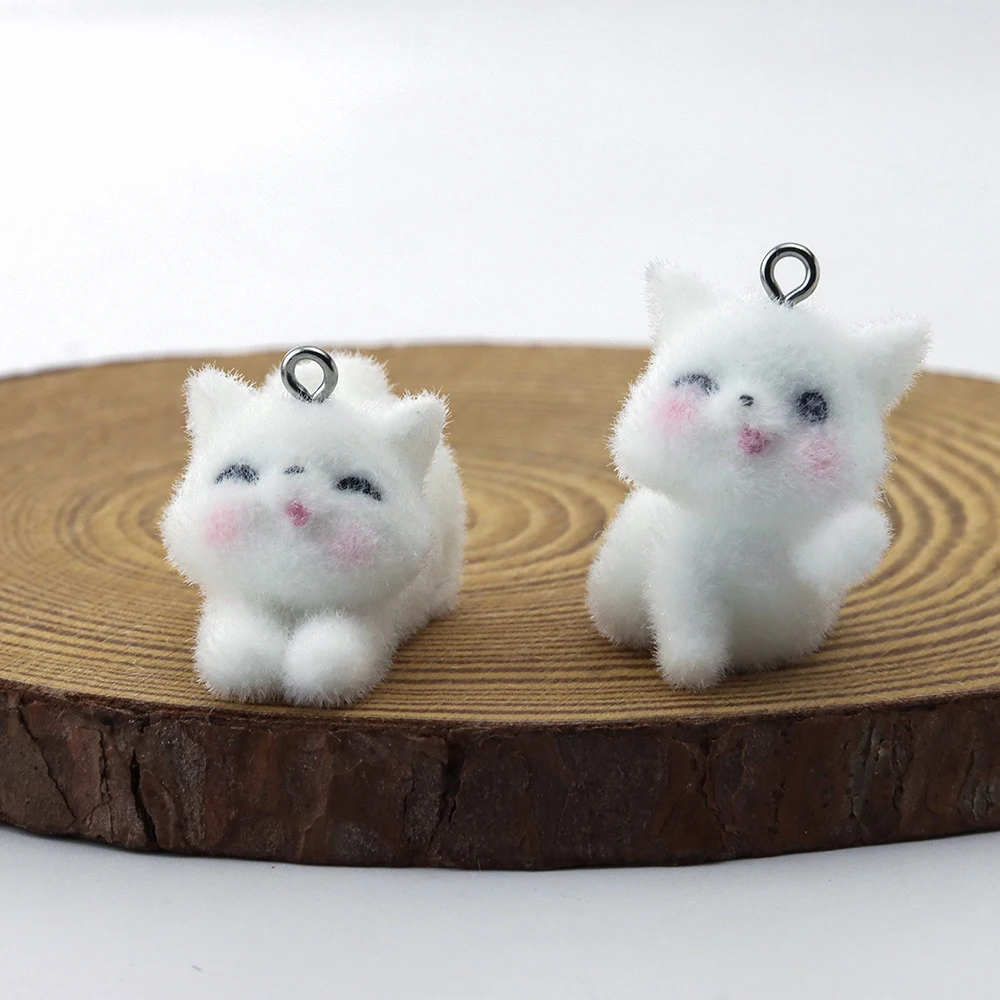20Pcs 3D Resin Flocking Kitten pendant Cat Plush Doll Charms for Necklace Keychain Making DIY Handicrafts Accessories Wholesale
20Pcs 3D Resin Flocking Kitten pendant Cat Plush Doll Charms for Necklace Keychain Making DIY Handicrafts Accessories Wholesale
