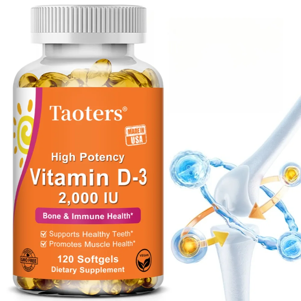 Vitamin D3 2000 IU Softgels, Promotes Healthy Muscle Function and Immune Support, High Potency | Non-GMO & Gluten Free
Vitamin D3 2000 IU Softgels, Promotes Healthy Muscle Function and Immune Support, High Potency | Non-GMO & Gluten Free