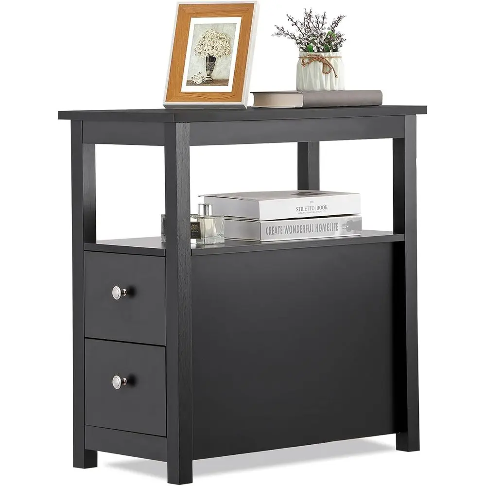 Side Table End Table Narrow Soa Table Recular Side Cabinet with Ders and Shel or Living Room, Multi-unctional Table urniture, Bl
Side Table End Table Narrow Soa Table Recular Side Cabinet with Ders and Shel or Living Room, Multi-unctional Table urniture, Bl