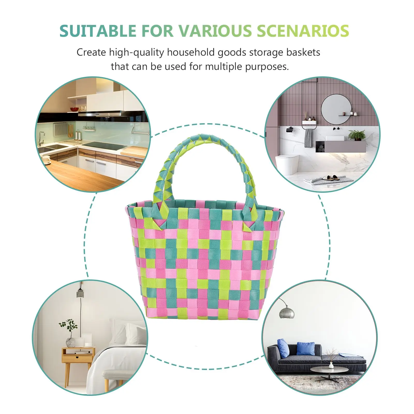 Colorful Plastic Baskets Green Retro Square Shape Lightweight Beach Tote Storage Bag Female Mini Basket Snack Holder
Colorful Plastic Baskets Green Retro Square Shape Lightweight Beach Tote Storage Bag Female Mini Basket Snack Holder