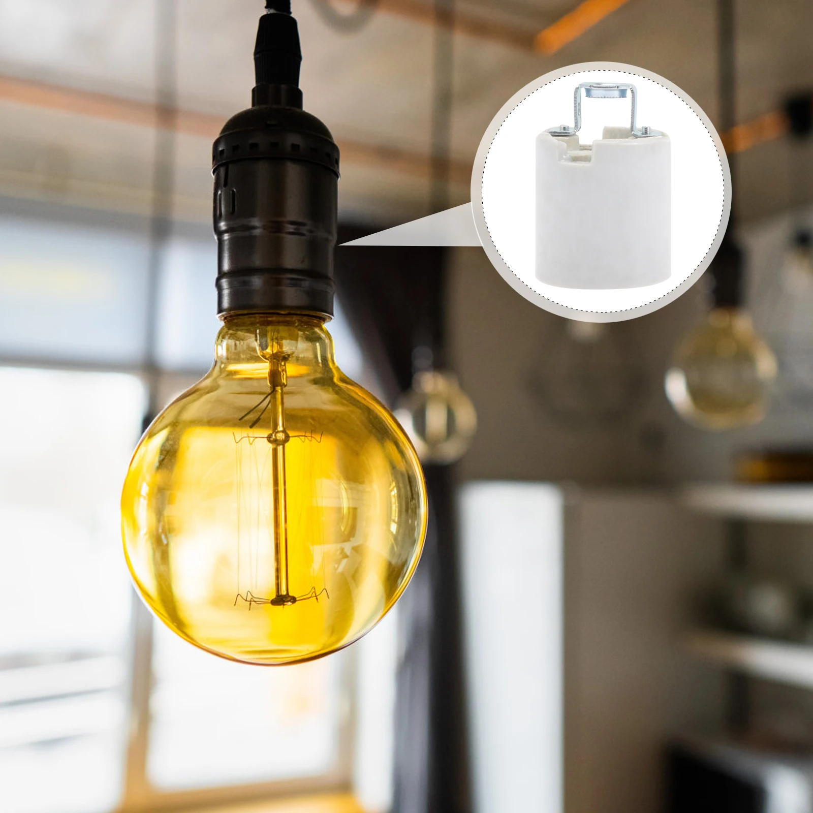 4pcs Ceramic Lamp Holder E26 Screw Socket Threaded Durable Industrial Style Wall Light Base Professional Lighting Accessories
4pcs Ceramic Lamp Holder E26 Screw Socket Threaded Durable Industrial Style Wall Light Base Professional Lighting Accessories