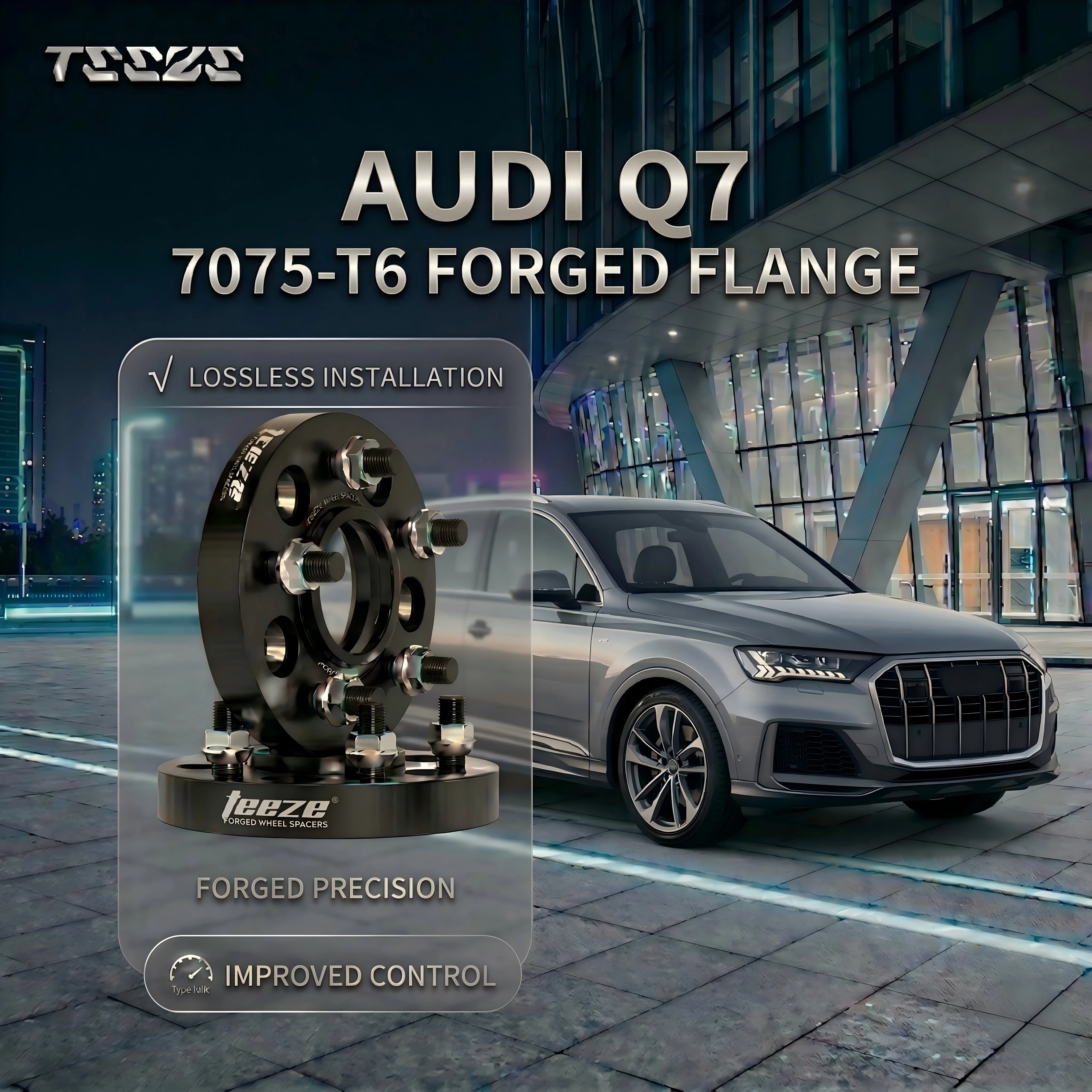 Teeze 2/4pcs 5x112 66.6 M14 x 1.5 Hub Centric Black Forged wheel spacer For Audi Q7 Flange Plate 15/20/25/30/35mm
Teeze 2/4pcs 5x112 66.6 M14 x 1.5 Hub Centric Black Forged wheel spacer For Audi Q7 Flange Plate 15/20/25/30/35mm