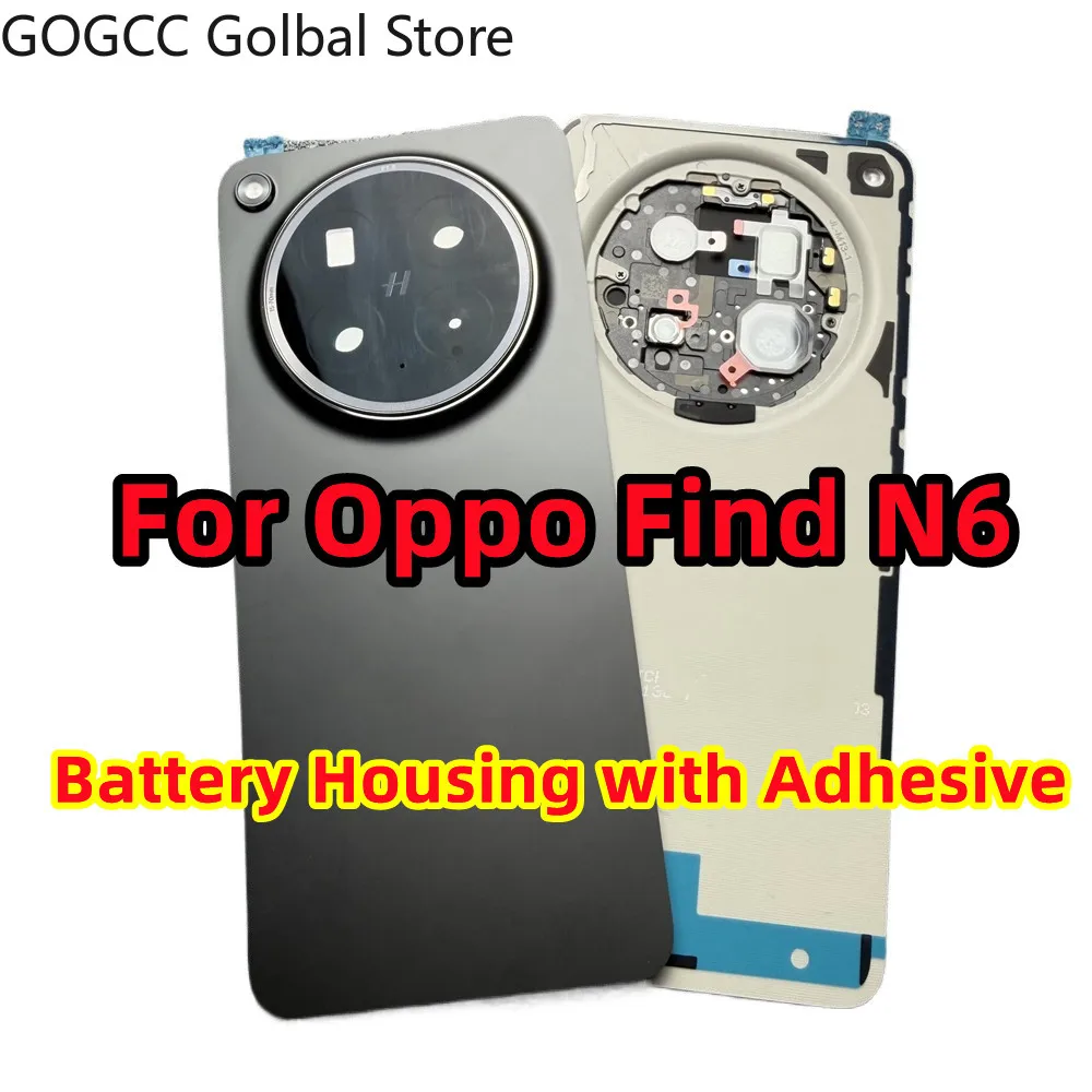 Replacement For Oppo Find N6 5G / CPH2765 Global Rear Battery Glass Panel Case Back Cover Housing + Camera Lens Frame Spare Part
Replacement For Oppo Find N6 5G / CPH2765 Global Rear Battery Glass Panel Case Back Cover Housing + Camera Lens Frame Spare Part