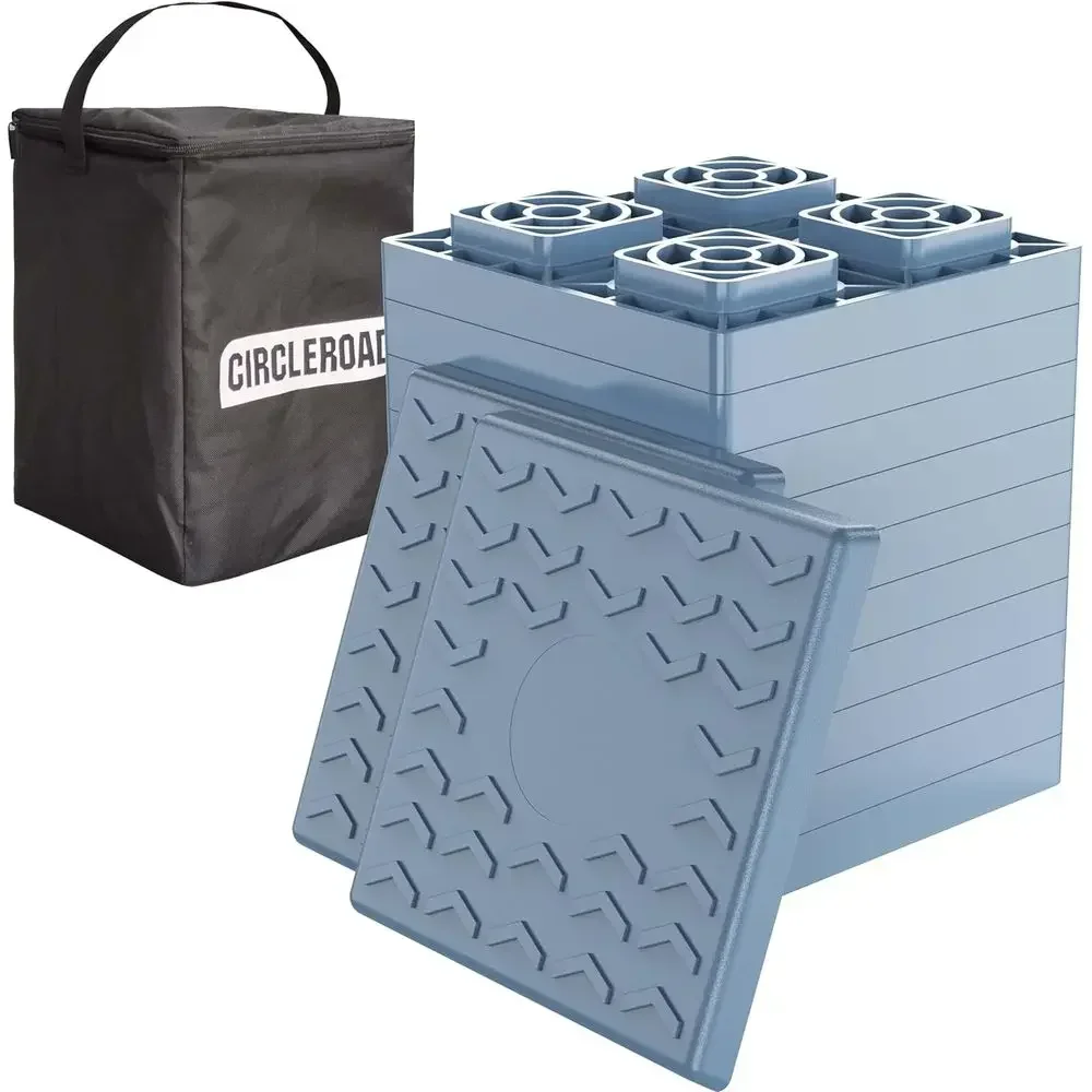 CircleRoad Heavy Duty RV Leveling Blocks 12 Pack, Interlocking Design Camper Leveling Blocks with Packing Bag, Ideal for Levelin
CircleRoad Heavy Duty RV Leveling Blocks 12 Pack, Interlocking Design Camper Leveling Blocks with Packing Bag, Ideal for Levelin