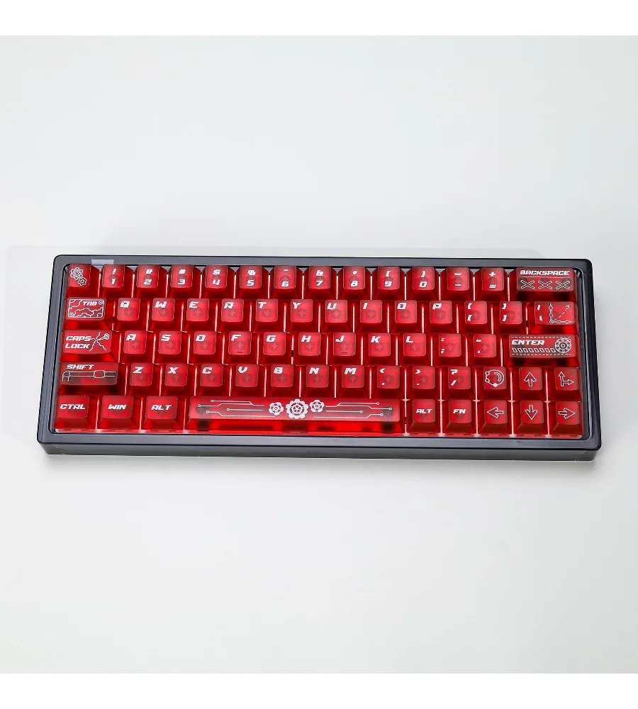 Keycap Personality Original Height 61/68/75/87/98/108 Fog Through Gear Keycap Red Through Mechanical Keyboard
Keycap Personality Original Height 61/68/75/87/98/108 Fog Through Gear Keycap Red Through Mechanical Keyboard
