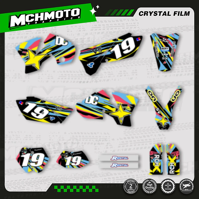MCHMFG Motorcycle Graphics Background Decal Sticker Kits for KTM SX SXF 2003 2004 EXC 2004 Number Name Background Custom
MCHMFG Motorcycle Graphics Background Decal Sticker Kits for KTM SX SXF 2003 2004 EXC 2004 Number Name Background Custom