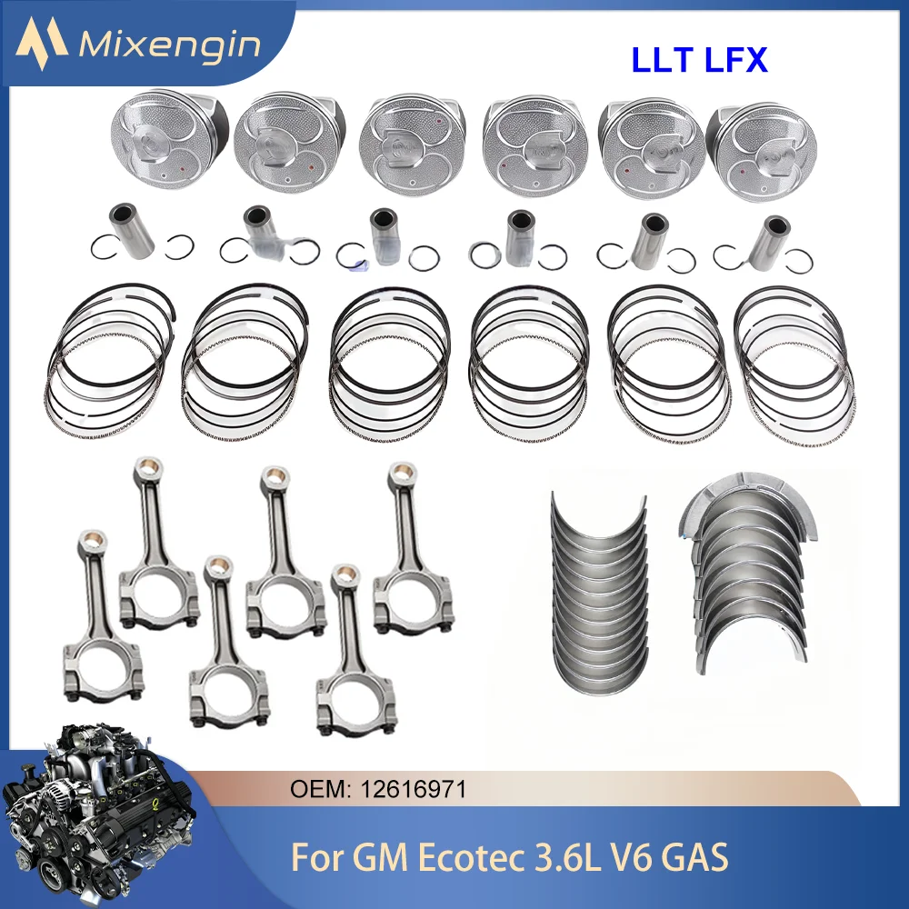Auto Engine Piston connecting rod bearing Kit Fit GM 3.6 GAS 09-17 LLT LFX For Buick Cadillac Chevrolet Holden GMC 3.6L 09-17
Auto Engine Piston connecting rod bearing Kit Fit GM 3.6 GAS 09-17 LLT LFX For Buick Cadillac Chevrolet Holden GMC 3.6L 09-17
