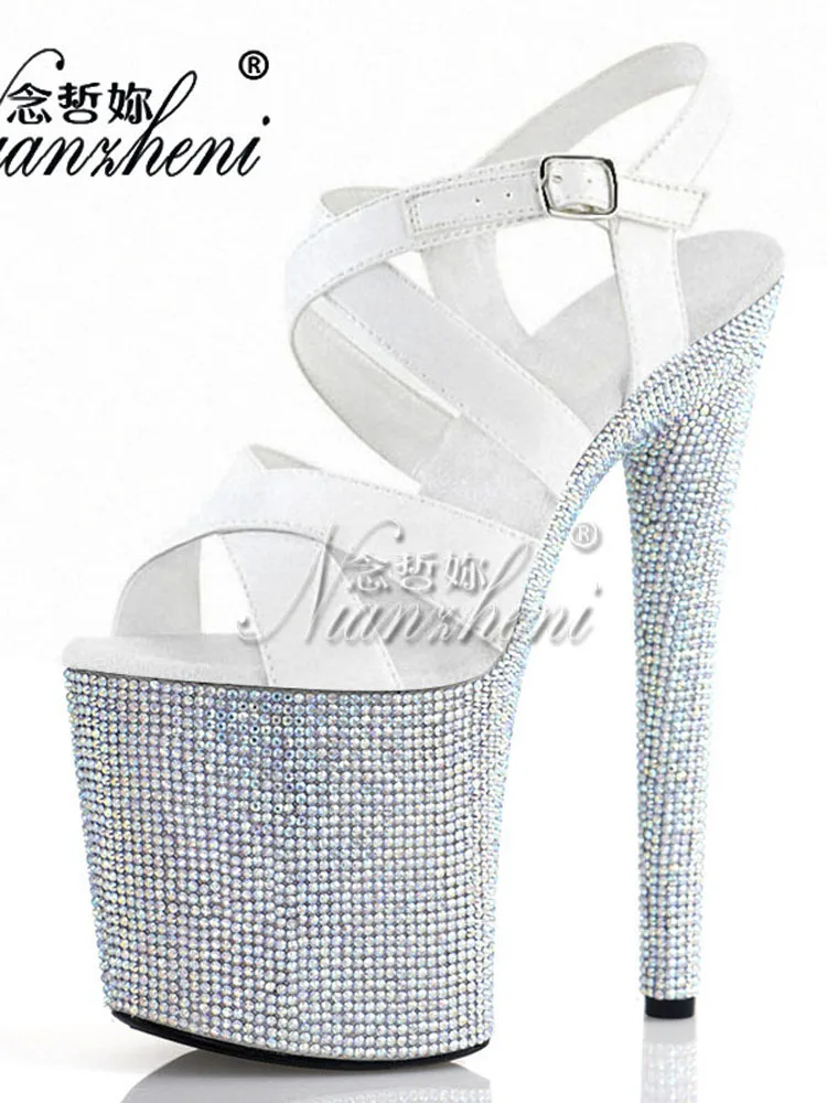 Экзотические туфли на высоком каблуке 8 дюймов со стразами для стриптиза, пикантные женские сандалии 20 см, римская модель, платье для танцев на пилоне с открытым носком
Экзотические туфли на высоком каблуке 8 дюймов со стразами для стриптиза, пикантные женские сандалии 20 см, римская модель, платье для танцев на пилоне с открытым носком